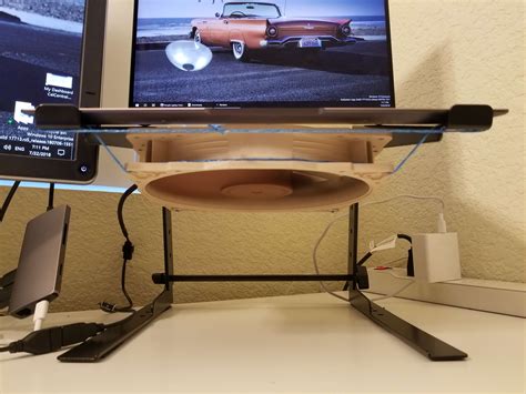 Simple Laptop Cooling Stand with 200mm Noctua Fan - Brad's Hacks