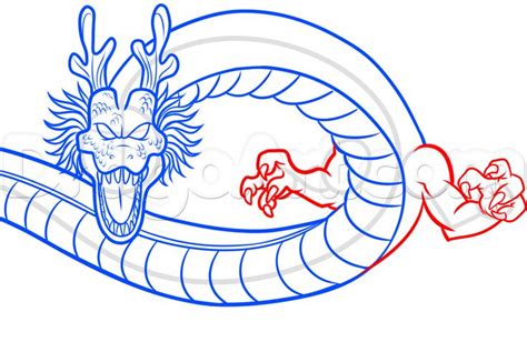 How To Draw Shenron From Dragon Ball Z, Step by Step, Drawing Guide, by ...