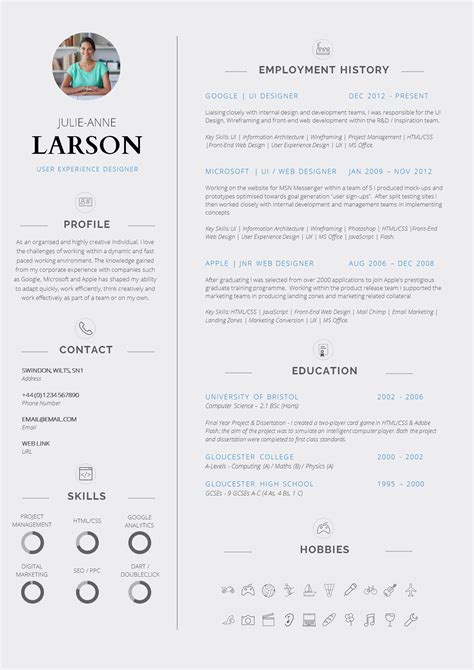 13 Slick and Highly Professional CV Templates - Guru