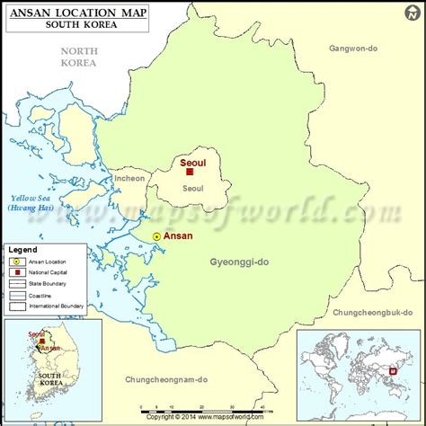 Where is Ansan | Location of Ansan in South Korea Map