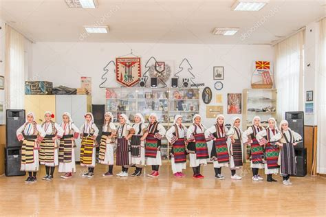 RESEN, MACEDONIA - NOVEMBER 25:Members of folk group Tashe Miloshevski ...