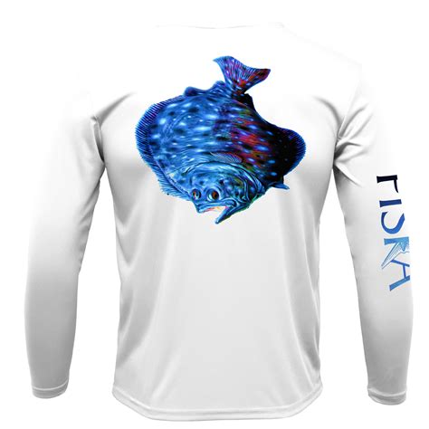 Flounder Long-Sleeve Dry-Fit Shirt – FiskaWear