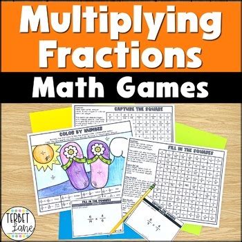 Multiplying Fractions Games and Activities by Terbet Lane | TpT