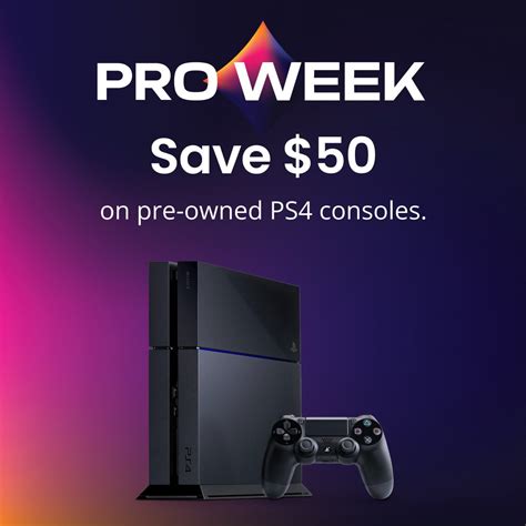 GameStop on Twitter: "Pro Members can save $50 on pre-owned PS4 consoles during Pro Week! Shop ...