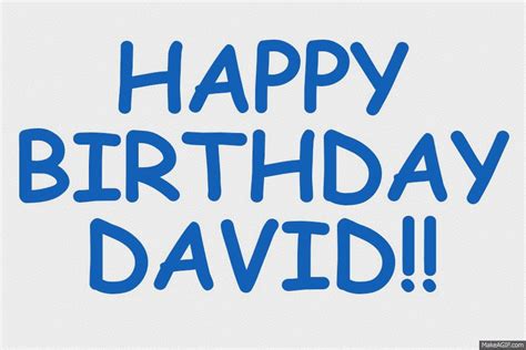 Happy Birthday David - Comic Sans Brilliance on Make a GIF