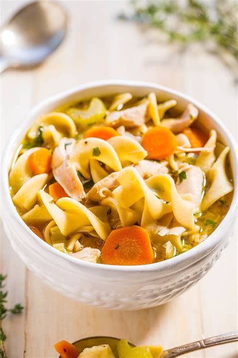 Easy 30-Minute Homemade Chicken Noodle Soup - Averie Cooks