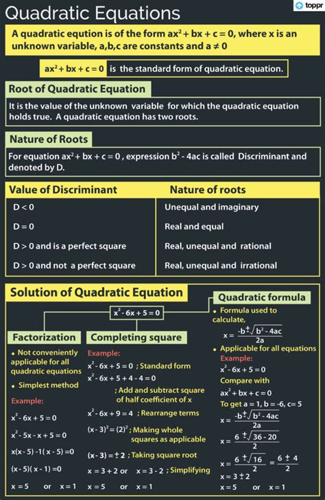 Solving Quadratic Equations & Roots of Quadratic Equations - Toppr