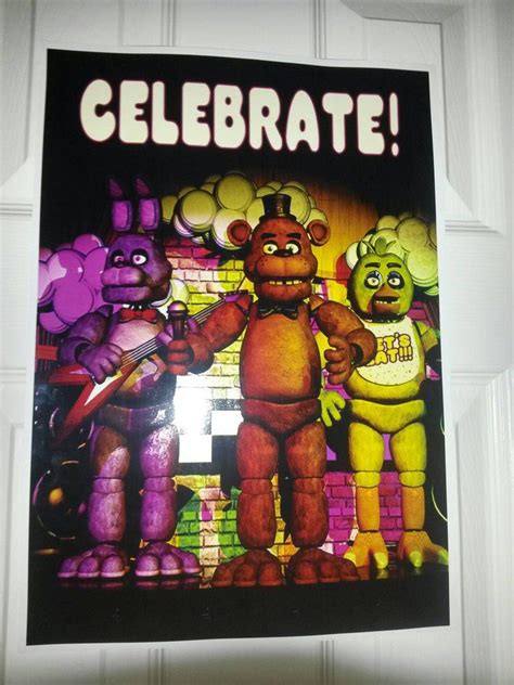 Fnaf Celebrate! Poster by Fran4444YT | FNAF | Pinterest | FNAF, Freddy 's y Fnaf dibujos