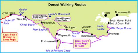 Devon Jurassic Coast Map UK Walking Guides and Maps SW Coast Path ...