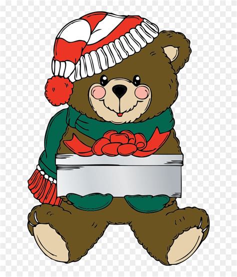 Christmas Bear Clipart Png Black And White Christmas - Christmas - Clip ...