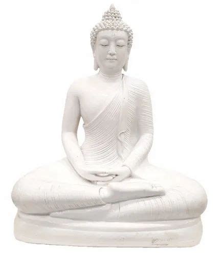 Harmony Fiber / Resin Buddha White, Size/Dimension: 40cm X 30cm X 17cm ...