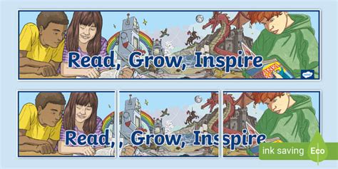 Read Grow Inspire Display Banner - Display Resources