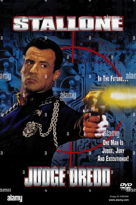 SYLVESTER STALLONE POSTER JUDGE DREDD (1995 Stock Photo, Royalty Free ...