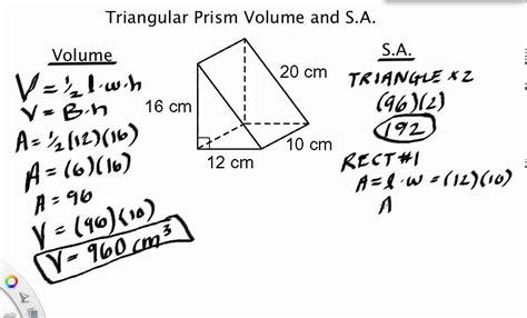 Surface Area Of A Right Triangular Prism Calculator