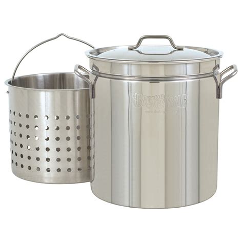 Bayou Classic 24 Quart Stainless Steel Stock Pot Kit 1124 – Bayou ...