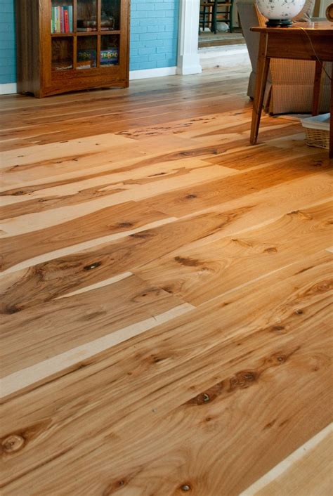 Harvest Hickory Flooring - Mountain Lumber | Wood floors wide plank, Hickory flooring, Cheap ...