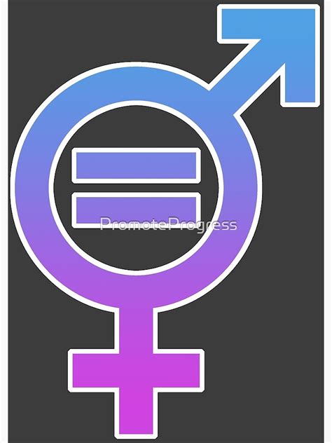 "Gender Equality Symbol" Poster by PromoteProgress | Redbubble