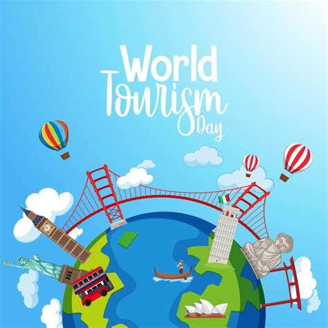 World tourism day celebration banner 1337881 Vector Art at Vecteezy