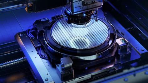 Silicon Wafer During Photolithography Process Shot Stock Footage Video ...