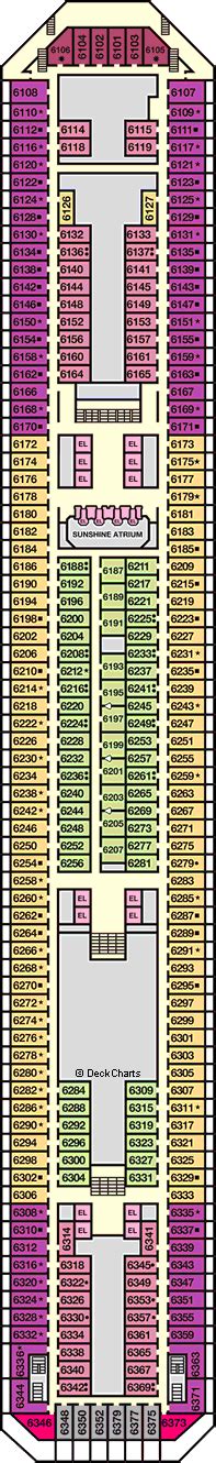 Carnival Sunshine Deck Plans: Ship Layout, Staterooms & Map - Cruise Critic