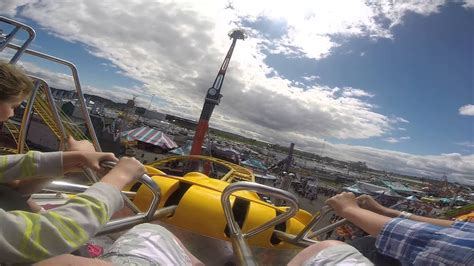 New York StateFair Roller Coaster Ride 2014 - YouTube