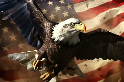 Bald Eagle American Flag Stock Photos, Images and Backgrounds for Free ...