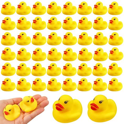 Buy Rubber Duck Bath Toys 50PCS Mini Ducks Bulk for Kids Baby Shower ...