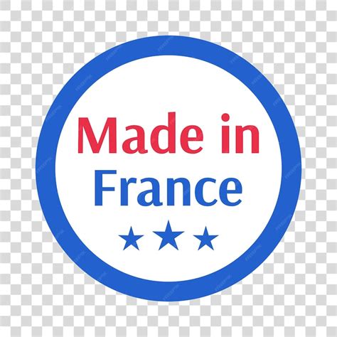 Premium Vector | Made in france logo vector