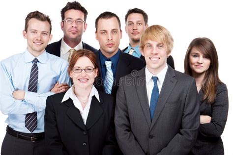 Happy group of workers stock image. Image of young, handsome - 14237621