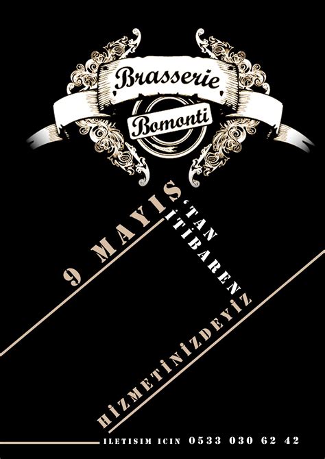 Opening Poster for Ortakoy Bomonti Brasserie Istanbul #Graphic #Prints #Poster