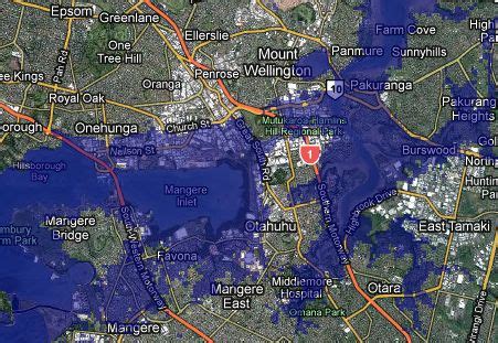 Auckland Flooding Map