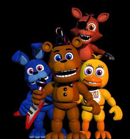 FNAF World Adventure Bonnie, Chica, Foxy and Freddy on tumblr | Fnaf ...