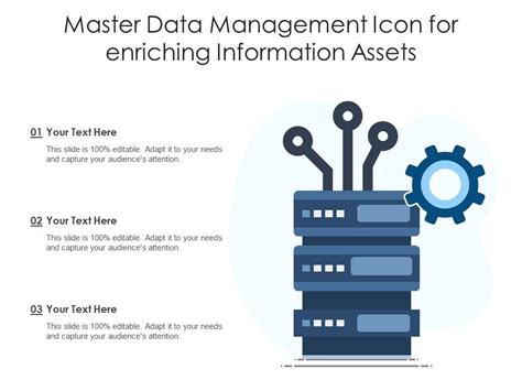 Master Data Management Icon For Enriching Information Assets ...