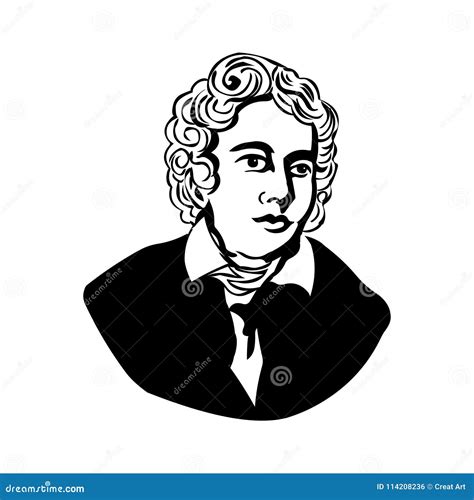 John Keats.Vector Portrait of John Keats. Stock Vector - Illustration ...