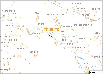 Fojnica (Bosnia and Herzegovina) map - nona.net