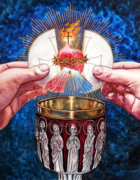 The Eucharistic Heart of Jesus by Theophilia | Heart of jesus, Eucharistic adoration, Jesus art