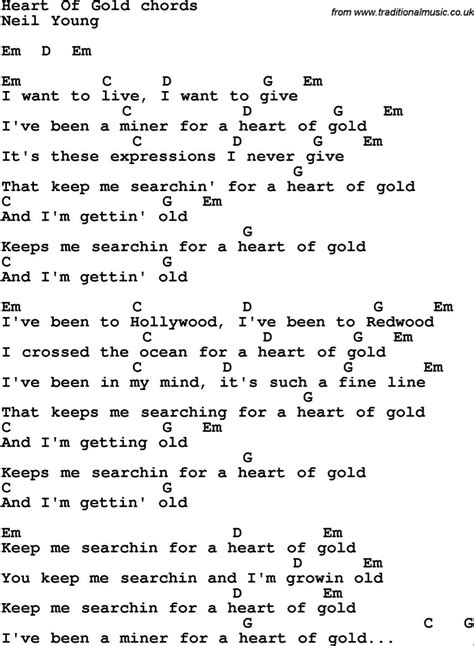 Heart Of Gold Chords Neil Young | Chords And Lyrics