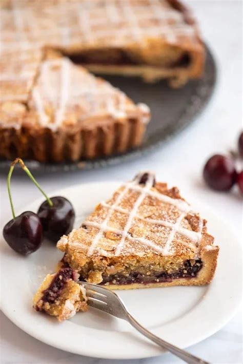 Cherry Bakewell Tart Recipe - The Gourmet Larder | Recipe | Cherry ...