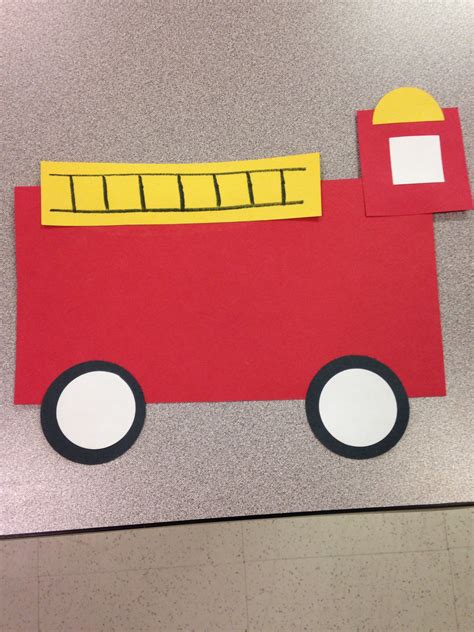 Free Printable Fire Truck Craft