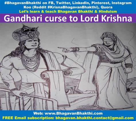 What was Gandhari curse to Lord Krishna (did it harmed him) (correct meaning) - Bhagavan Bhakthi ...