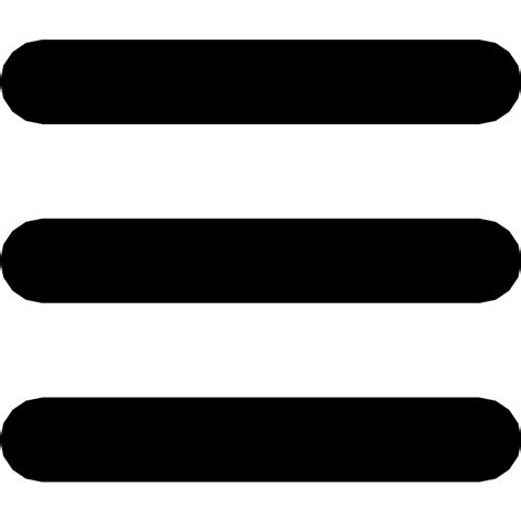 Menu Symbol Of Three Parallel Lines Vector SVG Icon - SVG Repo