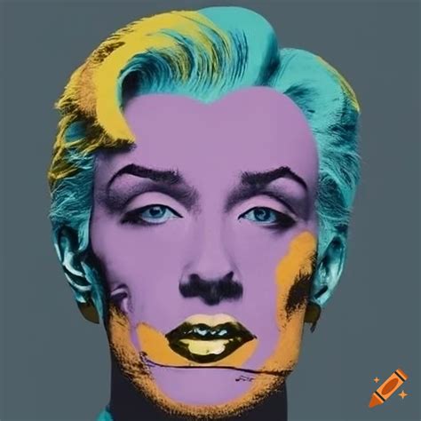 Pop art portrait of a man's face on Craiyon