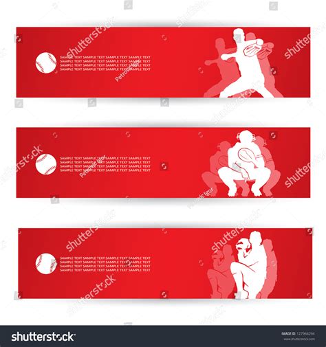 Baseball Banners Vector Illustration Stock Vector (Royalty Free ...