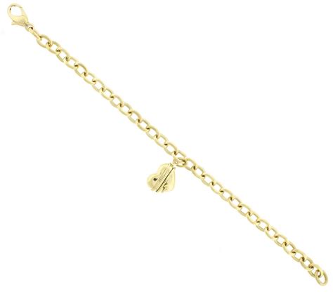 Tiffany & Co Heart with Cupid’s Arrow Gold Charm Bracelet | Pampillonia ...