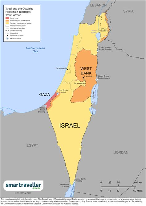 Tourist Map Of Israel