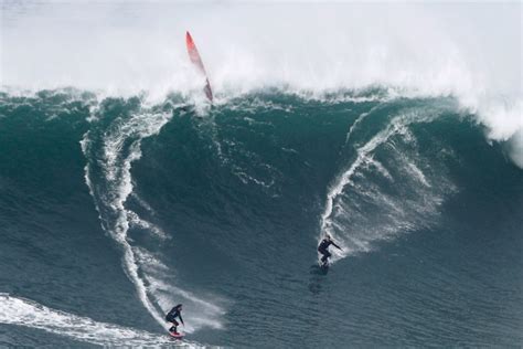 Photos: Incredible images of big wave surfing from Portugal