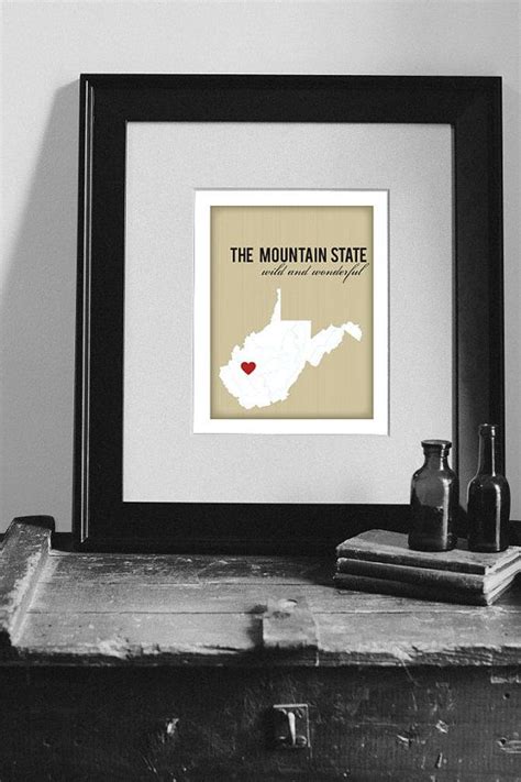 West Virginia Art West Virginia Decor West Virginia - Etsy | Virginia art, North carolina art ...