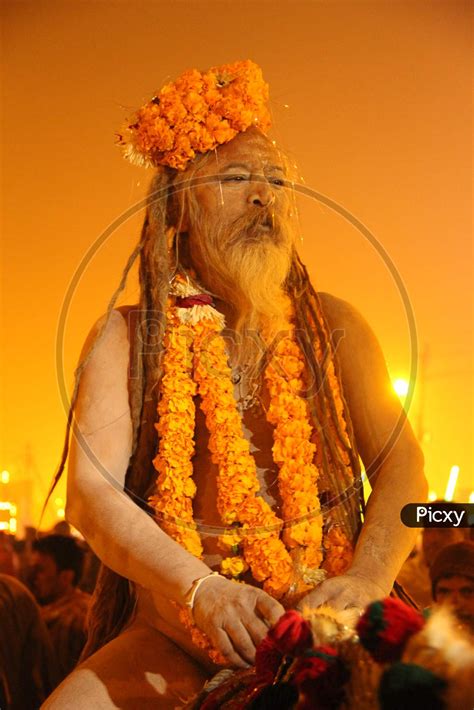 Image of Aghori or Naga Sadhu Arriving At Allahabad Kumbh Mela-YT132873 ...