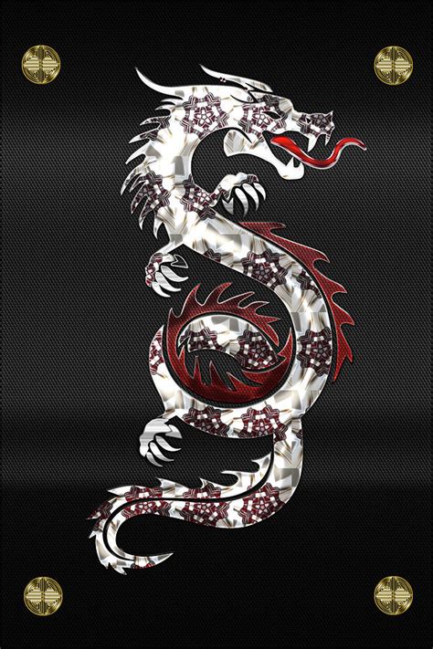 Fire Dragon Symbol Digital Art by Carlos Diaz - Fine Art America