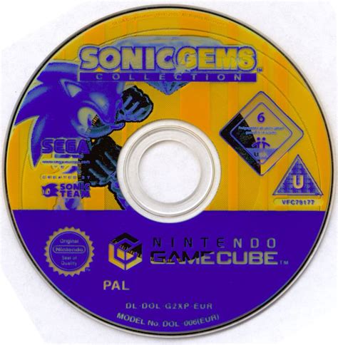 Sonic: Gems Collection (2005) GameCube box cover art - MobyGames